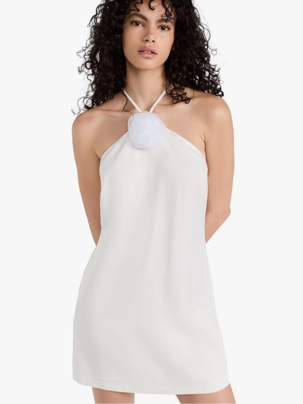 Wayf White Satin Halter
